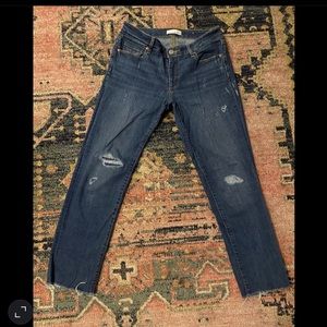 Loft Distressed Crop Jeans